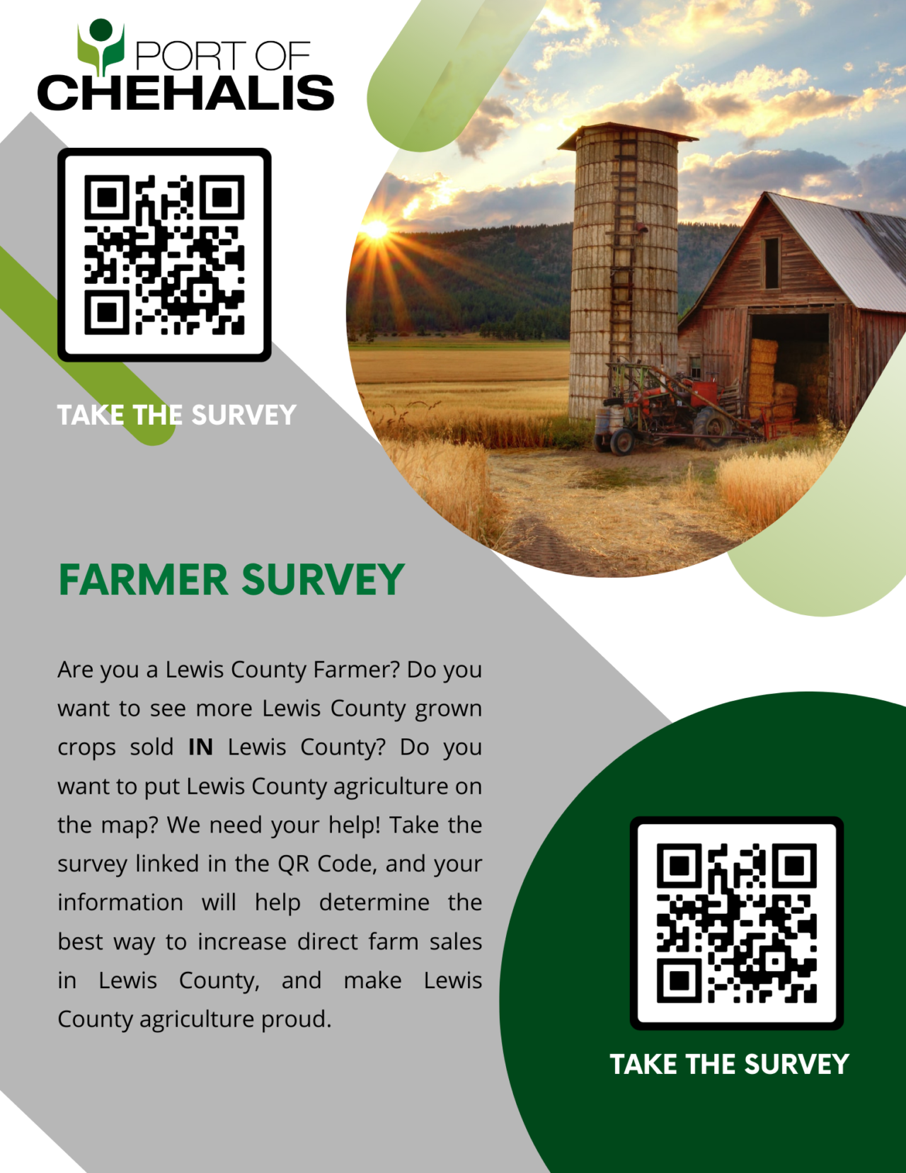 Regional Agricultural Survey Port of Chehalis